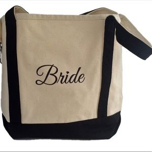 Canvas Bride Tote 18” x 13”